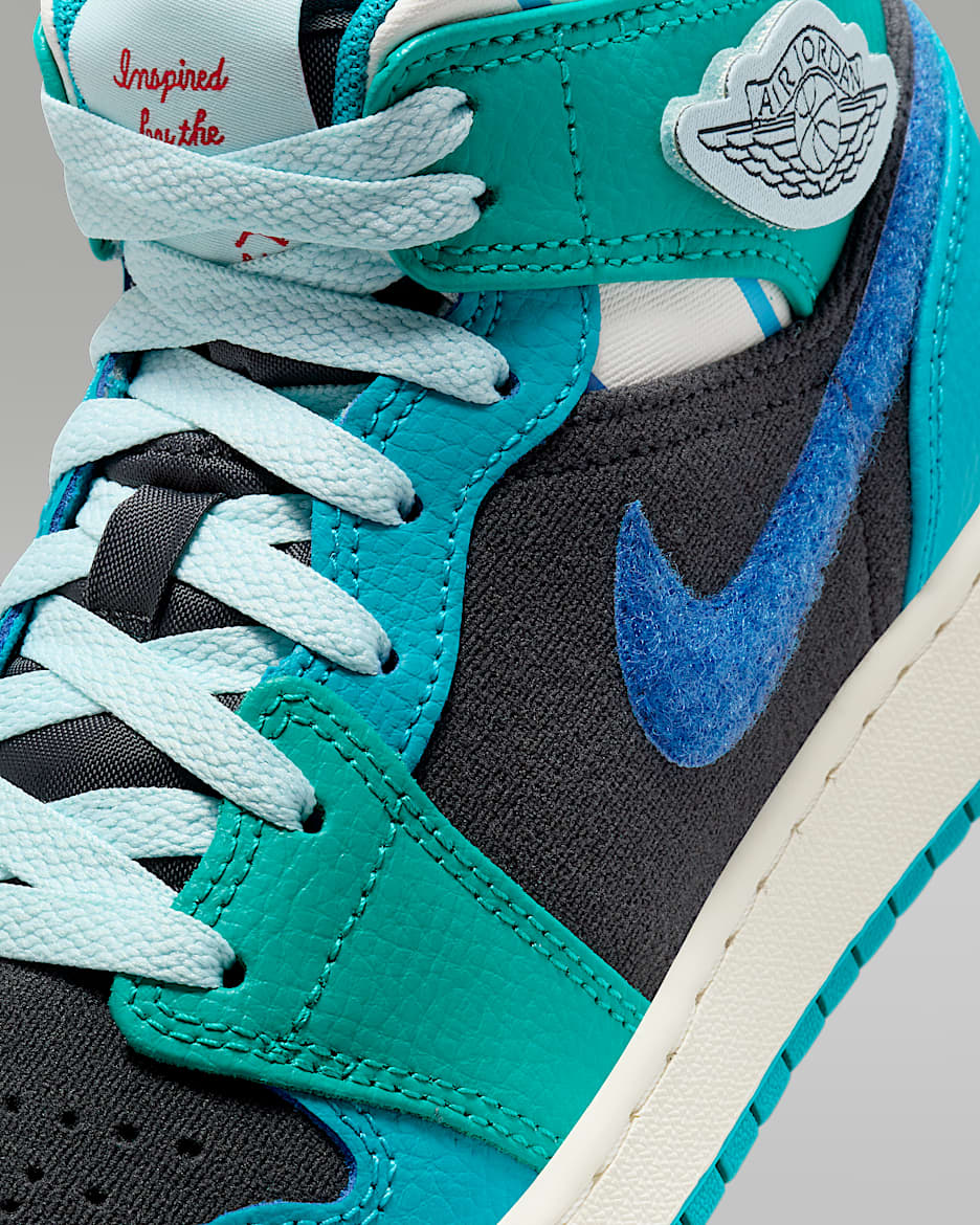 Air Jordan 1 Mid Sneaker School Zapatillas Nino a